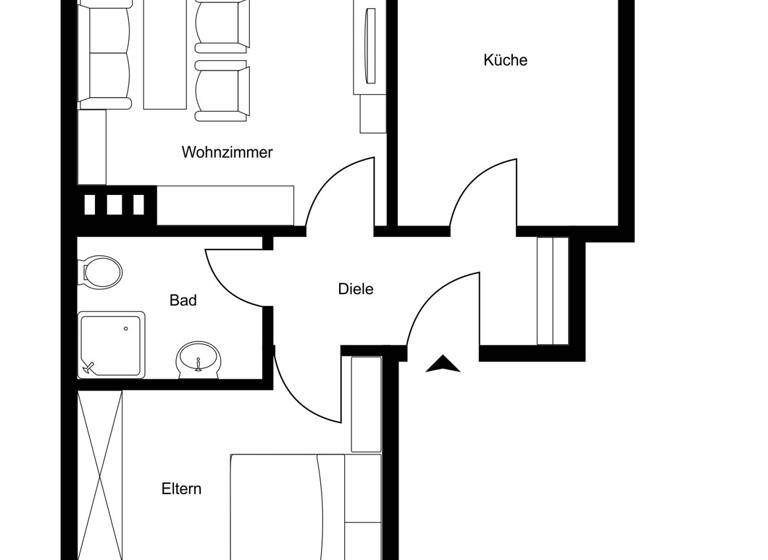 Wohnung zum Kauf 209.000 € 2 Zimmer 67 m²<br/>Wohnfläche 1.<br/>Geschoss Badenweiler Badenweiler 79410