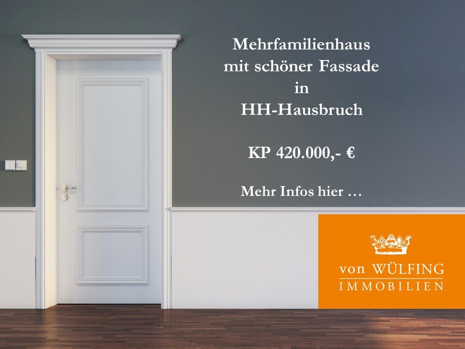 Mehrfamilienhaus zum Kauf als Kapitalanlage geeignet 420.000 € 181 m²<br/>Wohnfläche 421 m²<br/>Grundstück Hausbruch Hamburg-Hausbruch 21147