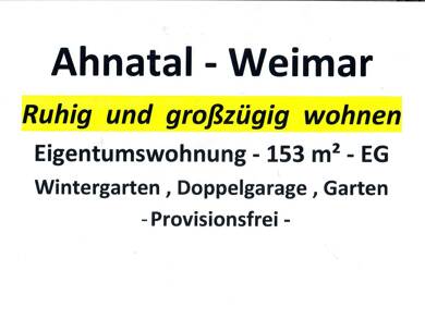 Terrassenwohnung zum Kauf provisionsfrei 255.000 € 4 Zimmer 153,3 m² EG Weimar Ahnatal 34292