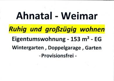 Terrassenwohnung zum Kauf provisionsfrei 255.000 € 4 Zimmer 153,3 m² EG Weimar Ahnatal 34292
