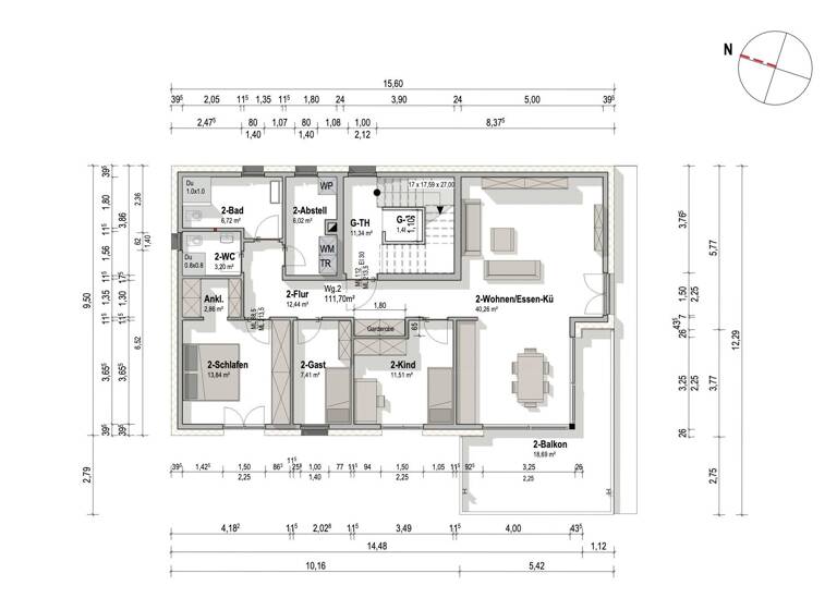 Wohnung zum Kauf provisionsfrei 498.000 € 4 Zimmer 111,7 m²<br/>Wohnfläche 2.<br/>Geschoss Gehrden Gehrden 30989