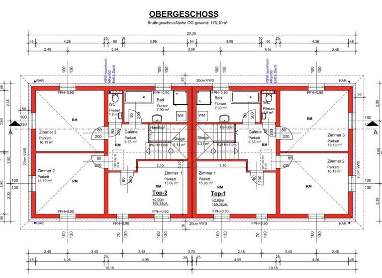 Doppelhaushälfte zum Kauf - Erstbezug provisionsfrei 410.000 € 5 Zimmer 139 m² 220 m² Grundstück Schwabenweg 6a Bockfließ Bockfließ 2213