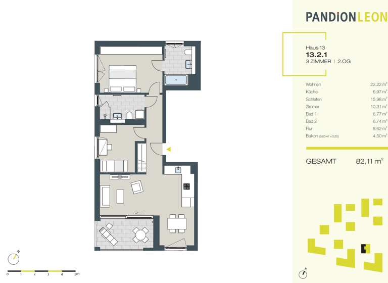 Wohnung zur Miete 1.400 € 3 Zimmer 82,1 m²<br/>Wohnfläche 2.<br/>Geschoss 01.07.2025<br/>Verfügbarkeit Jahnstraße 22 Leonberg Leonberg 71229