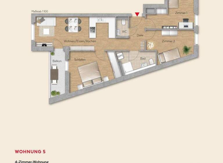 Wohnung zum Kauf - Erstbezug provisionsfrei 434.000 € 4 Zimmer 79,5 m² Winnenden 71364