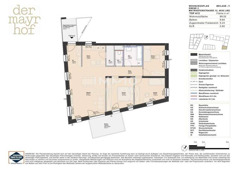 Wohnung zum Kauf - Erstbezug provisionsfrei 392.000 € 4 Zimmer 89,5 m² Ufer Linz 4030