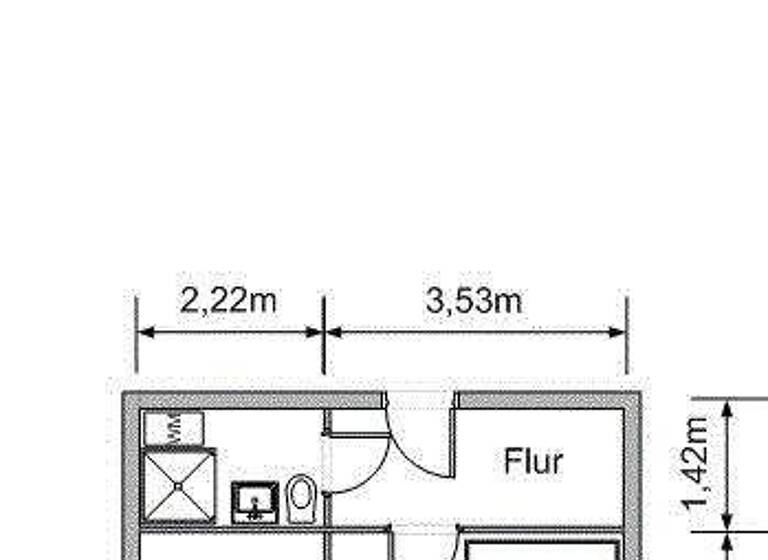 Studio zur Miete 153 € 1 Zimmer 32,5 m² Ernst-Schneller-Siedlung 6 Lichtenstein Lichtenstein (Sachsen) 09350