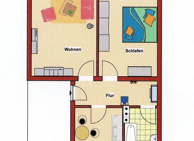 Wohnung zur Miete 395 € 2 Zimmer 58,9 m² 3. Geschoss frei ab sofort Cottbuser Straße 35 Calau 03205