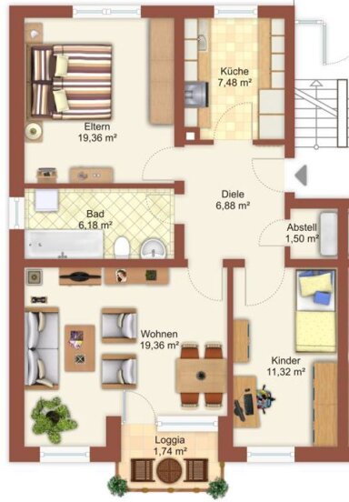 Wohnung zum Kauf 209.000 € 3 Zimmer 67,3 m² Traunreut Traunreut 83301