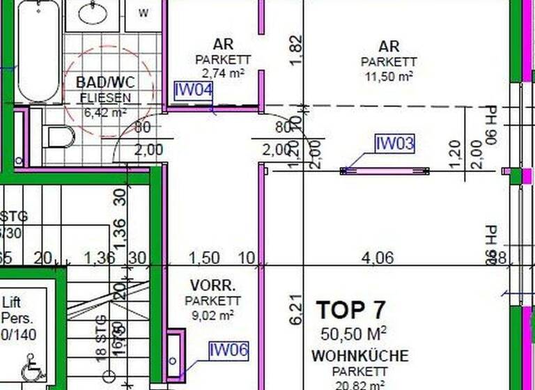 Wohnung zur Miete - Erstbezug 1.222 € 2 Zimmer 50,5 m² 2. Geschoss Heiligenstädter Straße 395a Wien 1190