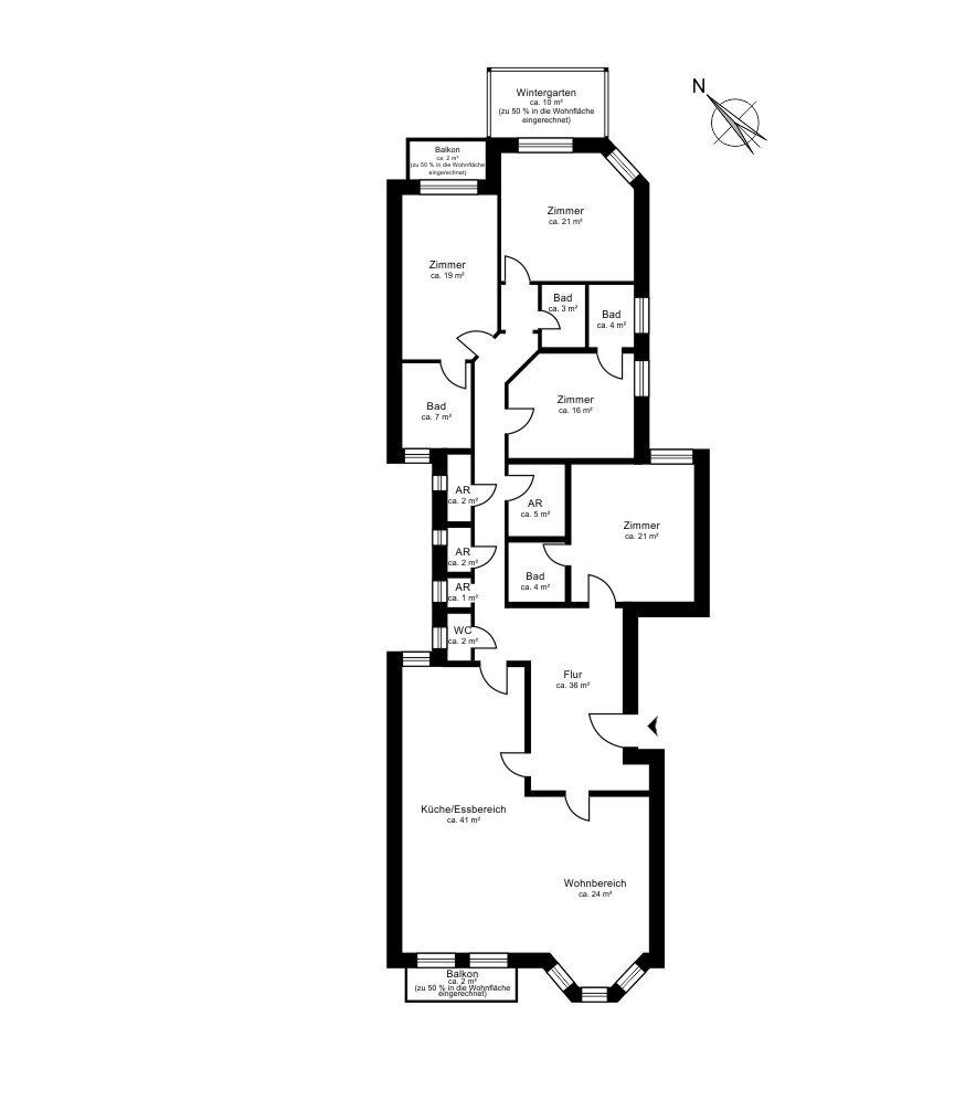 Wohnung zum Kauf 1.690.000 € 5,5 Zimmer 222 m²<br/>Wohnfläche Eimsbüttel Hamburg 20357