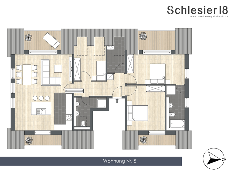 Penthouse zum Kauf provisionsfrei 590.000 € 4 Zimmer 121,3 m²<br/>Wohnfläche Dachgeschoss, 2.<br/>Geschoss ab sofort<br/>Verfügbarkeit Schlesierstraße 18 Egelsbach 63329