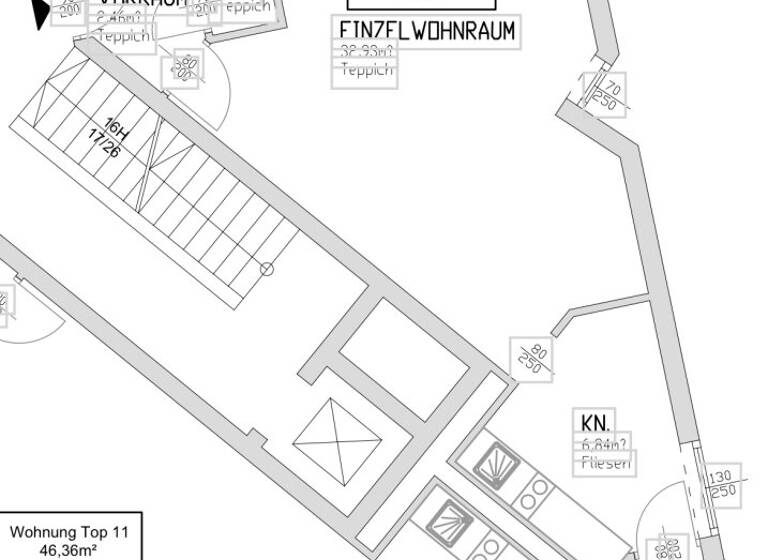 Studio zur Miete 854 € 1 Zimmer 47,5 m² Wien 1050