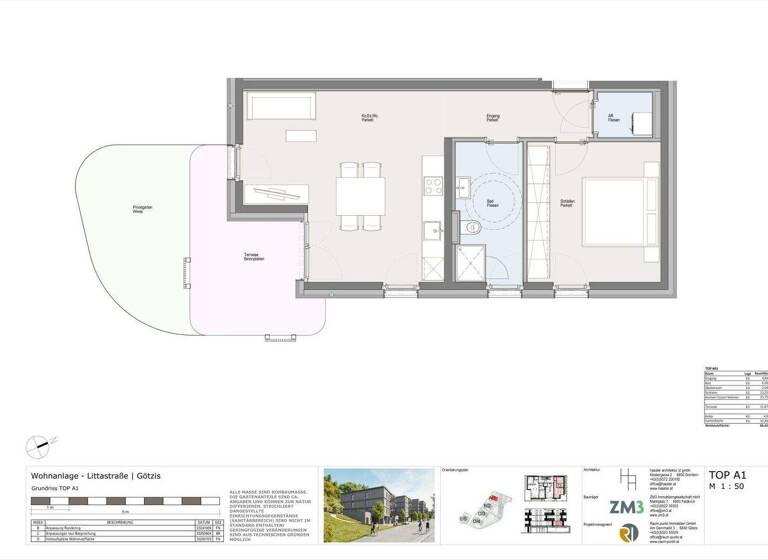 Wohnung zum Kauf - Erstbezug 348.000 € 2 Zimmer 50,4 m² EG Littastraße 12 Götzis 6840
