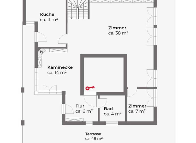 Penthouse zum Kauf 1.695.000 € 3,5 Zimmer 159 m² Uhlenhorst Hamburg 22085