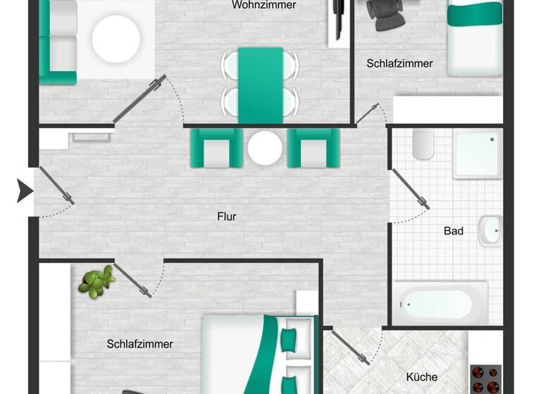 Wohnung zur Miete 513 € 3 Zimmer 95 m²<br/>Wohnfläche 1.<br/>Geschoss Walter-Hanschkatz-Straße 8 Welzow Welzow 03119
