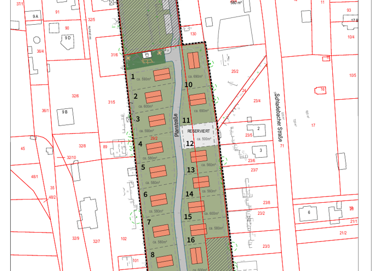 Grundstück zum Kauf 117.300 € 690 m² Grundstück Wallendorf Wallendorf (Luppe) 06258