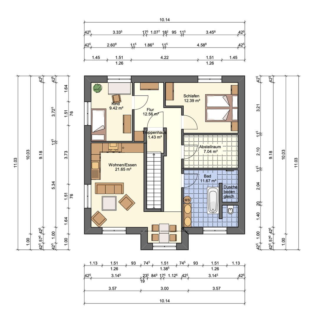 Wohnung zur Miete 1.400 € 3 Zimmer 75 m²<br/>Wohnfläche 1.<br/>Geschoss ab sofort<br/>Verfügbarkeit Tulpenweg 15c Hangelsberg Brandenburg - Grünheide (Mark) 15537