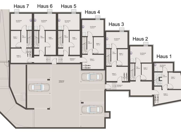 Reihenhaus zum Kauf - Erstbezug provisionsfrei 859.000 € 5 Zimmer 124 m² 160 m² Grundstück frei ab 01.05.2027 Waldstraße 2 Biebrich Wiesbaden 65187