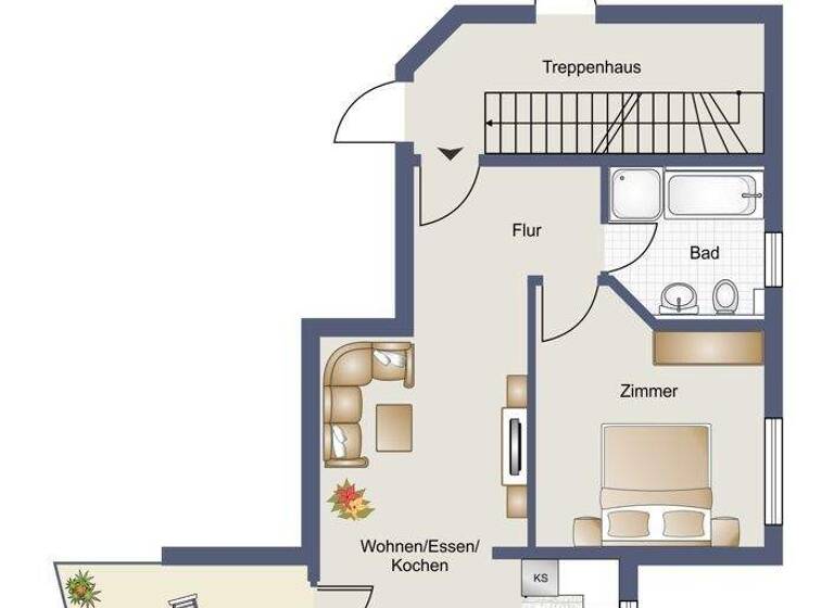 Wohnung zum Kauf 225.000 € 2,5 Zimmer 60 m² 1. Geschoss Rielasingen Rielasingen-Worblingen 78239