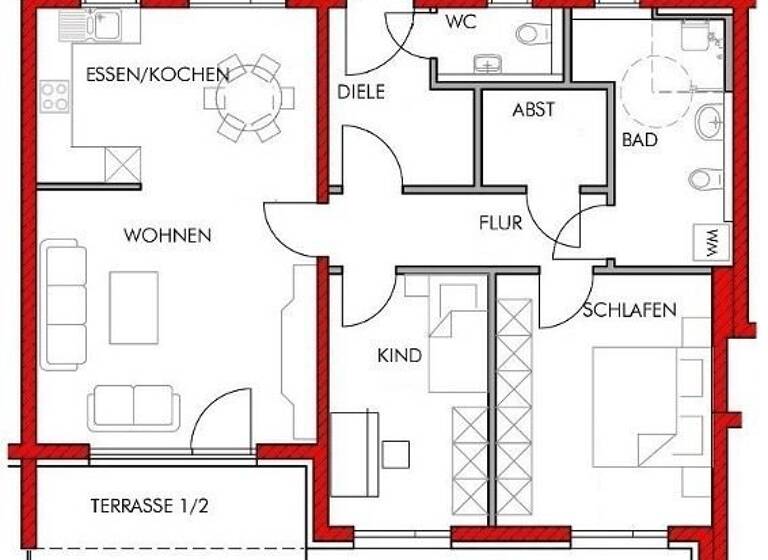 Wohnung zur Miete 1.607 € 3 Zimmer 89,3 m²<br/>Wohnfläche 4.<br/>Geschoss Geisseestraße 25-29 St Leonhard Nürnberg 90439