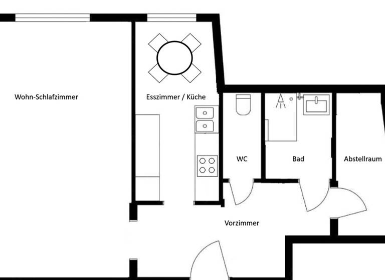 Wohnung zum Kauf - Erstbezug 324.000 € 2 Zimmer 57 m² 5. Geschoss Sachsenplatz Wien 1200