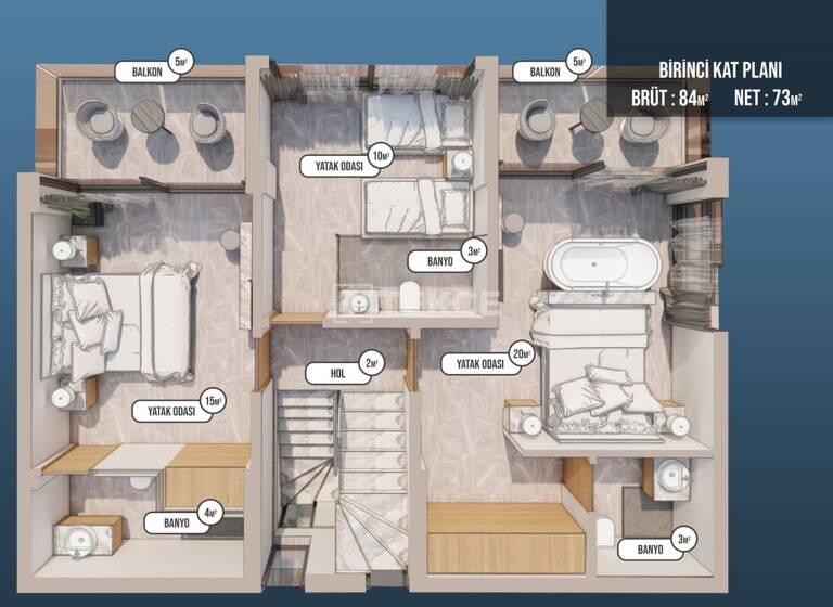 Einfamilienhaus zum Kauf 1.250.000 € 6 Zimmer 233 m² 275 m² Grundstück Mugla 48300