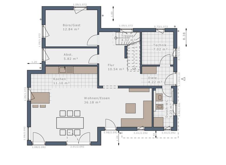 Einfamilienhaus zum Kauf provisionsfrei 568.768 € 5 Zimmer 181 m² 799 m² Grundstück Tilzow Bergen auf Rügen 18528