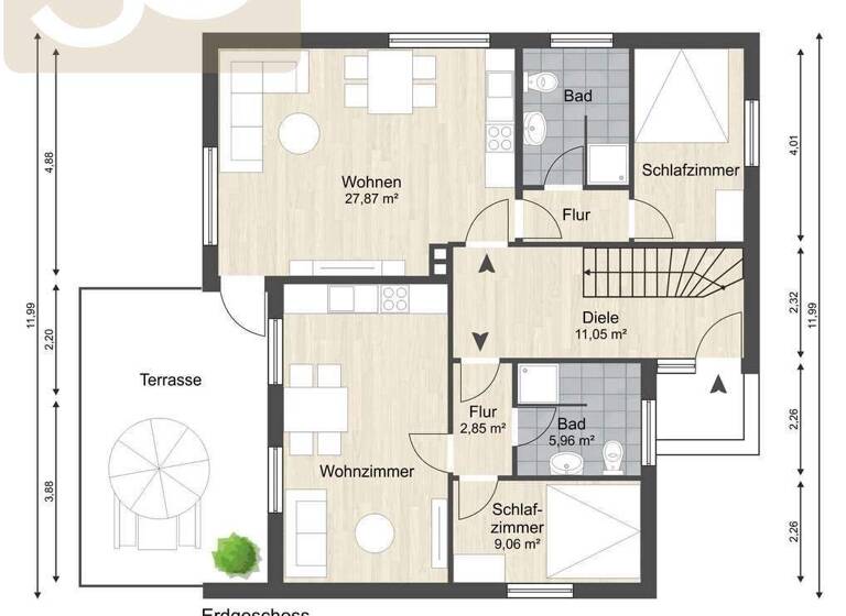 Einfamilienhaus zum Kauf 369.000 € 6 Zimmer 169 m² 800 m² Grundstück Rühen 38471