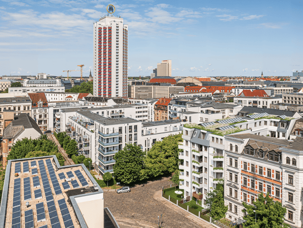 Terrassenwohnung zum Kauf - Neubau provisionsfrei 314.990 € 2 Zimmer 51,2 m² 1. Geschoss Czermaks Garten Zentrum-Ost Mitte 04103