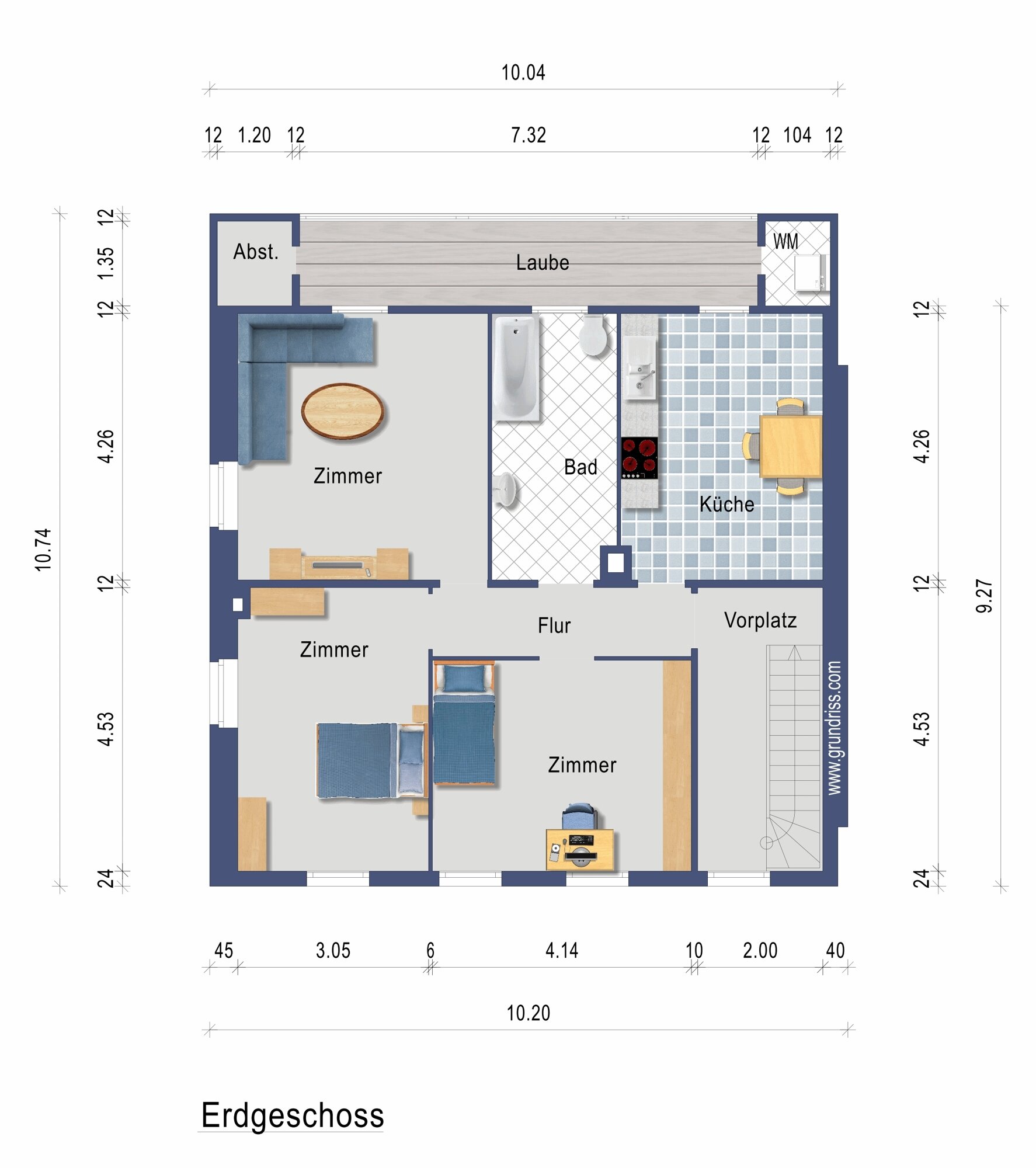 Wohnung zum Kauf 280.000 € 4 Zimmer 80 m²<br/>Wohnfläche Basler Str. 73 Stetten Lörrach 79539