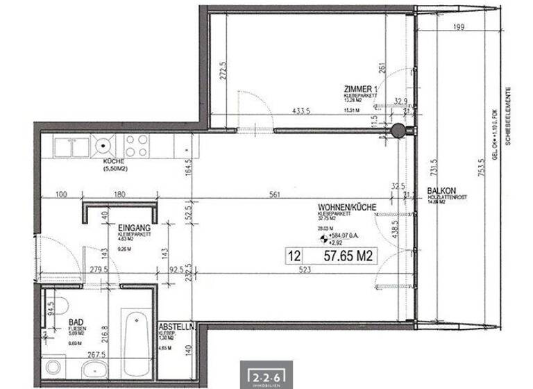 Wohnung zum Kauf 395.000 € 2 Zimmer 57,7 m² 2. Geschoss Innsbruck 6020