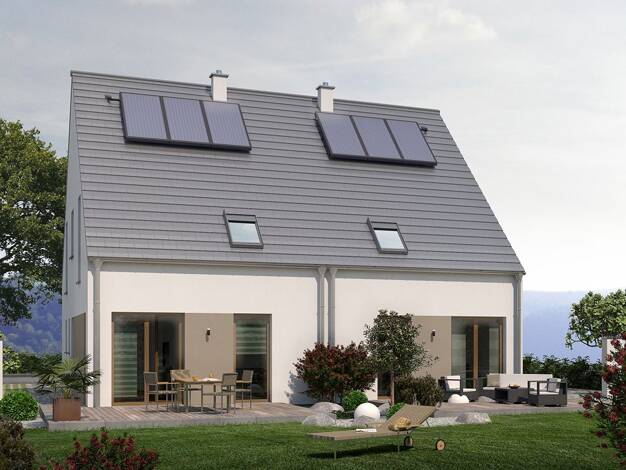Doppelhaushälfte zum Kauf provisionsfrei 376.929 € 3 Zimmer 112,6 m² 450 m² Grundstück Reichelsheim Reichelsheim 61203