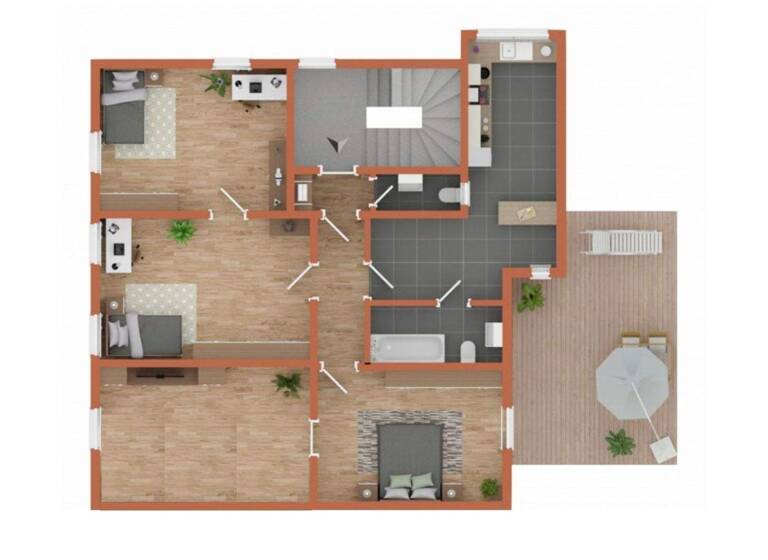 Wohnung zur Miete 850 € 4 Zimmer 89 m² Tuttlingen 78532