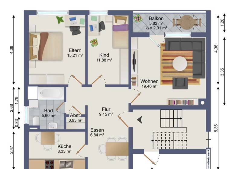 Wohnung zum Kauf 168.000 € 3 Zimmer 79,3 m² 3. Geschoss frei ab sofort Atzel Landstuhl 66849