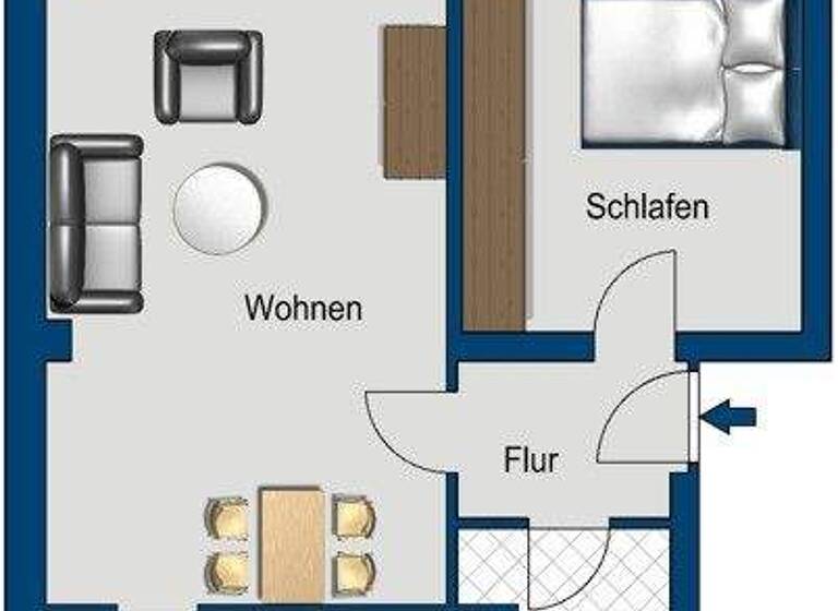Wohnung zur Miete 495 € 2 Zimmer 54,7 m² 1. Geschoss frei ab 16.05.2026 Bodenbacher Str. 102B Seidnitz/Dobritz Dresden 01277
