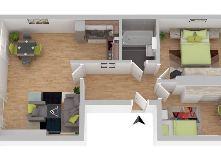 Wohnung zur Miete 317 € 3 Zimmer 57,7 m² 4. Geschoss Brünlasberg 43 Aue 08280