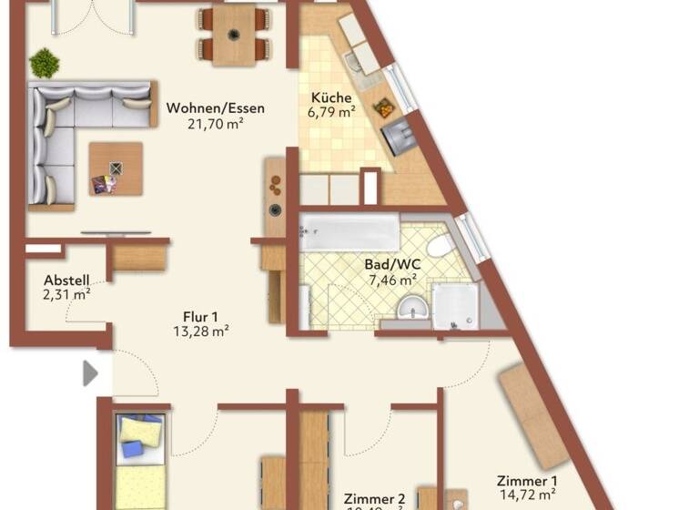 Wohnung zum Kauf 447.000 € 4 Zimmer 92 m² Dorfen 84405