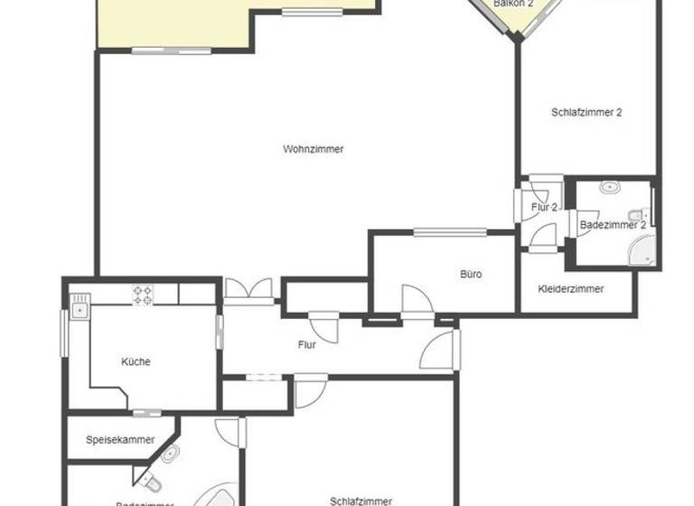 Wohnung zur Miete 1.390 € 3,5 Zimmer 148 m² Geschoss 2/3 frei ab sofort Egon-Höhmann-Straße 20 Sandershausen Niestetal 34266