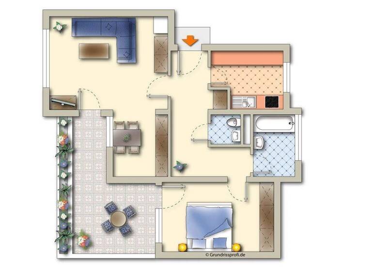 Wohnung zum Kauf 185.000 € 2 Zimmer 67,7 m² 3. Geschoss Deggendorf 94469