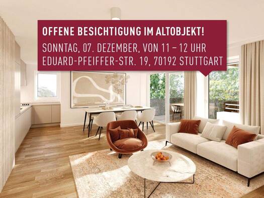 Wohnung zum Kauf - Erstbezug 807.500 € 4 Zimmer 92,6 m² EG Nord Stuttgart / Stuttgart-Nord 70192