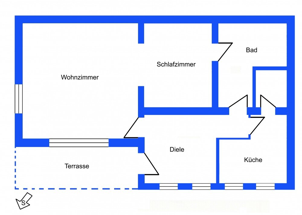 Wohnung zur Miete 450 € 1,5 Zimmer 75 m²<br/>Wohnfläche ab sofort<br/>Verfügbarkeit Neunkirchen Neunkirchen-Seelscheid 53819