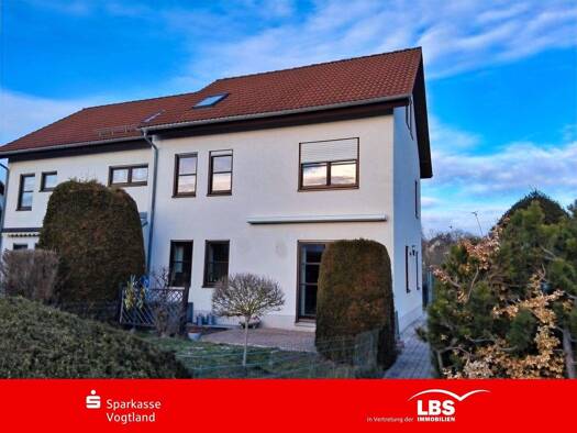 Doppelhaushälfte zum Kauf 329.000 € 6 Zimmer 141,8 m² 499 m² Grundstück Reißig Plauen 08525