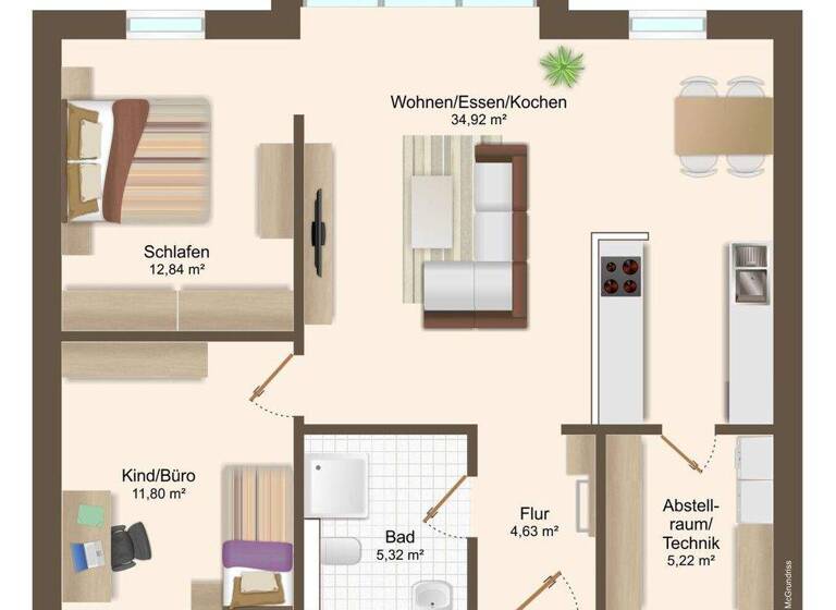Reihenmittelhaus zum Kauf - Erstbezug 384.000 € 3 Zimmer 77,4 m² 262 m² Grundstück Moisburg 21647