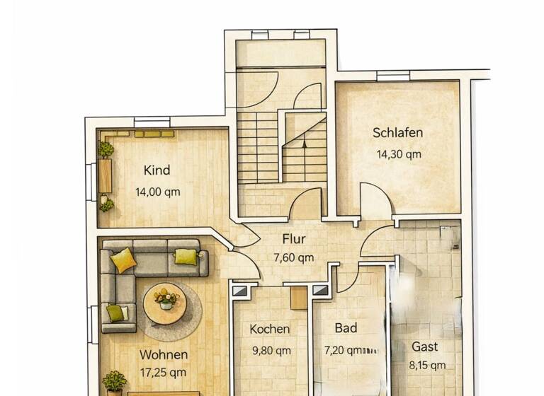 Wohnung zur Miete 485 € 3 Zimmer 78,3 m² Geschoss 1/2 frei ab sofort Burkhardtsdorf 09235