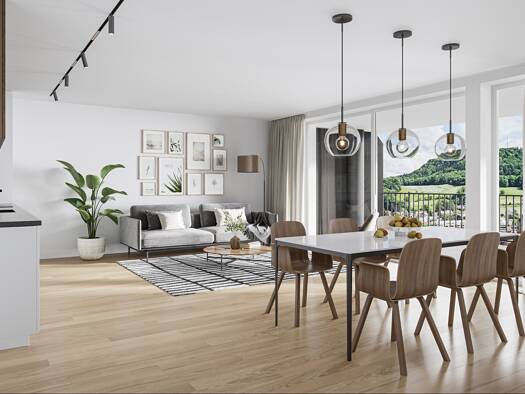 Wohnung zum Kauf - Neubau provisionsfrei 429.000 € 2,5 Zimmer 76 m² 1. Geschoss frei ab sofort Säckinger Straße 9 Laufenburg Laufenburg (Baden) 79725
