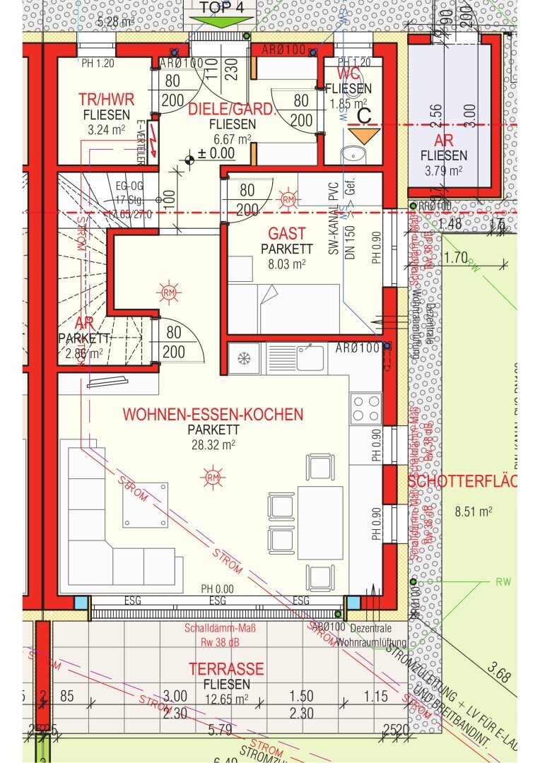 Doppelhaushälfte zum Kauf 327.000 € 5 Zimmer 101,1 m²<br/>Wohnfläche Enghagner Straße 1 Enns 4470