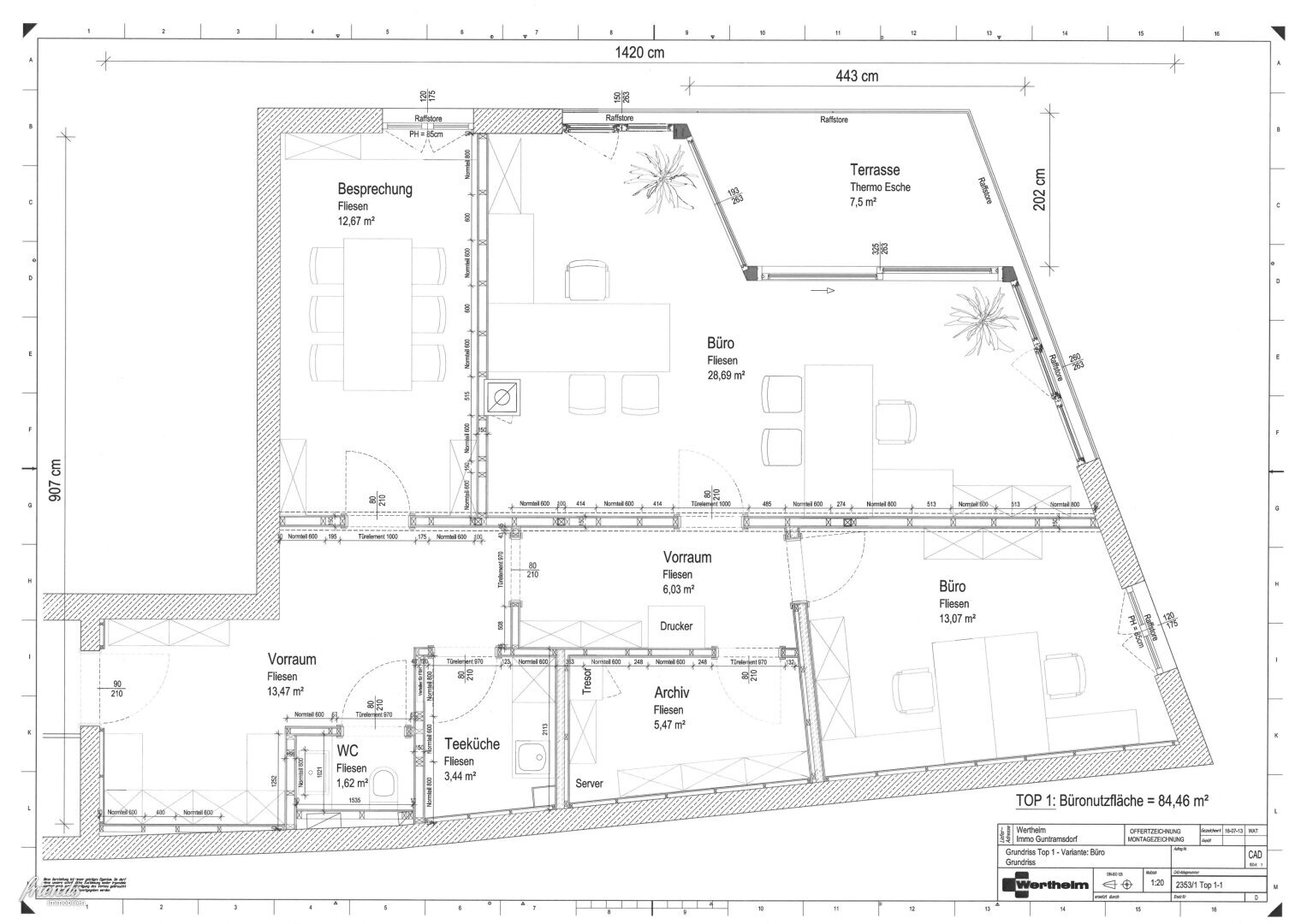 Praxis zur Miete 1.223 € 3 Zimmer 84,5 m²<br/>Bürofläche Hauptstraße Guntramsdorf 2353