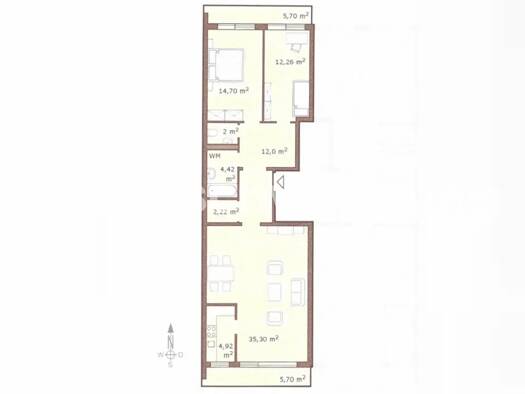 Wohnung zur Miete Tauschwohnung 1.800 € 3 Zimmer 93 m² 2. Geschoss Sendling München 81371