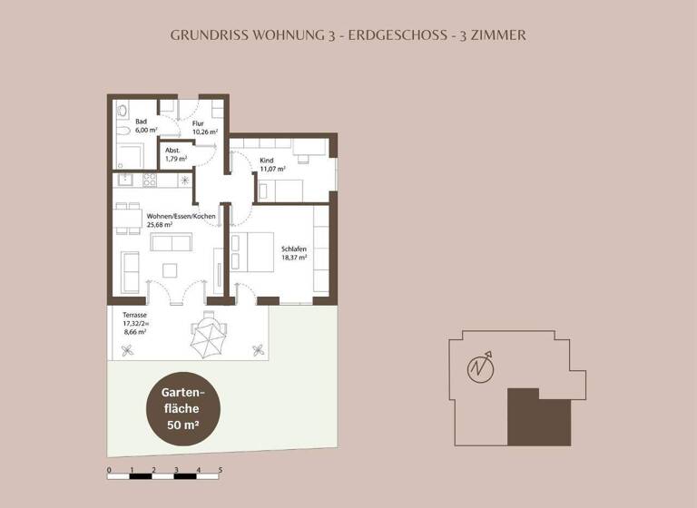 Wohnung zum Kauf - Erstbezug provisionsfrei 614.000 € 3 Zimmer 81,8 m² EG Westenviertel Regensburg 93049