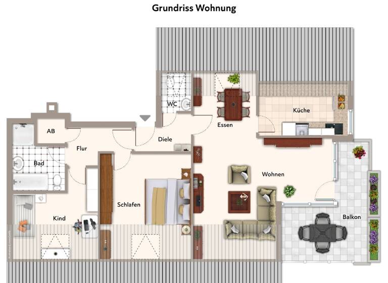 Wohnung zum Kauf 149.000 € 3 Zimmer 90 m² 3. Geschoss Wesel 46483
